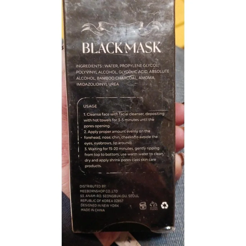 NEW Aliceva Bamboo Charcoal Purifying Peel Off Black Mask